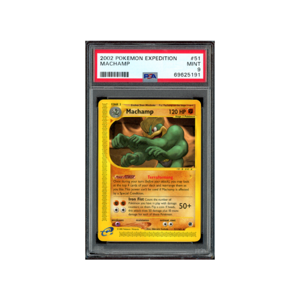 Pokemon Machamp e-Series Expedition 2002 #51 PSA 9