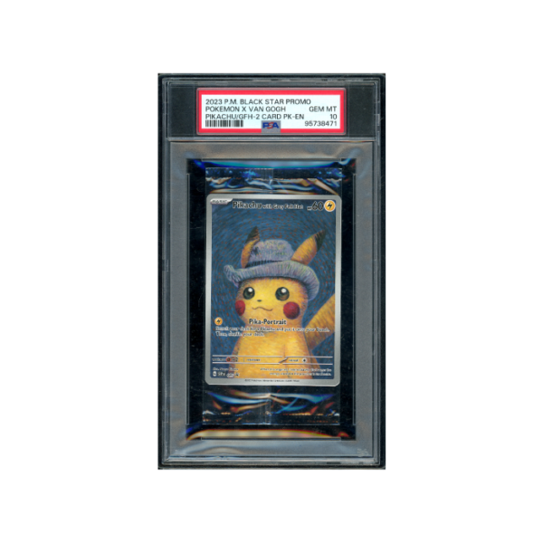 Pokemon Pikachu With Grey Felt Hat Van Gogh Sealed PSA 10
