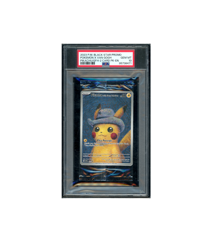 Pokemon Pikachu With Grey Felt Hat Van Gogh Sealed PSA 10