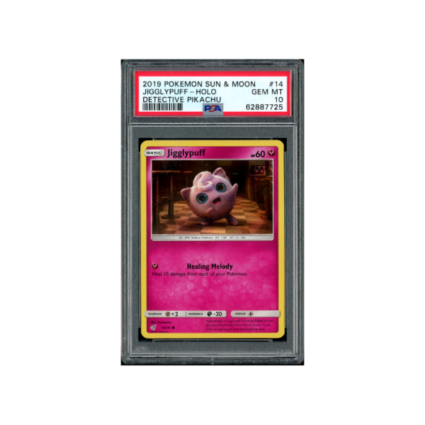 Pokemon Jigglypuff Detective Pikachu Holo #14 PSA 10