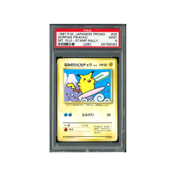 Pokemon Surfing Pikachu Mt. Fuji Stamp Rally Promo #025 PSA 9