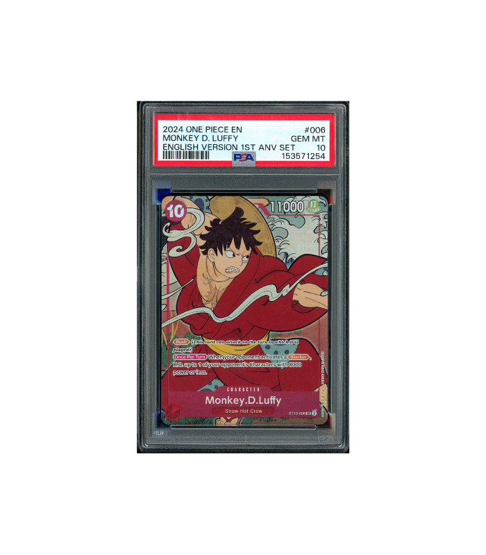 One Piece Monkey D. Luffy 1st Anniversary ST10-006 PSA 10