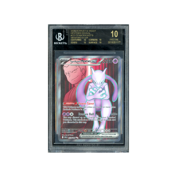 Pokemon Team Rocket's Mewtwo Destined Rivals #213 BGS 10 BL