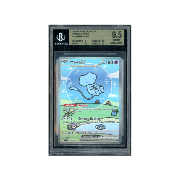 Pokemon Mew ex SAR Paldean Fates Full Art #232 BGS 9.5