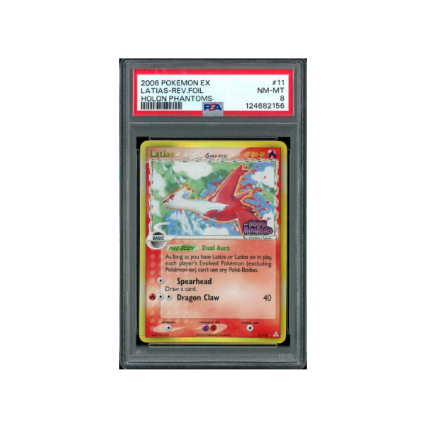 Pokemon Latias Reverse Holo EX Holon Phantoms #11 PSA 8