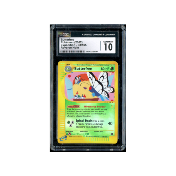 Pokemon Butterfree Reverse Holo Expedition 2002 #038 CGC 10
