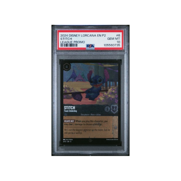 Disney Lorcana Stitch Team Underdog League Promo #6 PSA 10
