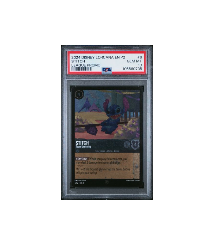 Disney Lorcana Stitch Team Underdog League Promo #6 PSA 10