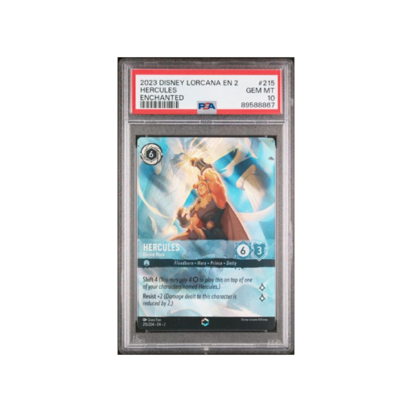 Disney Lorcana Hercules Rise of the Floodborn #215 PSA 10