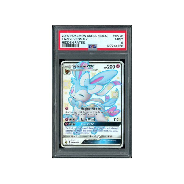 Pokemon Sylveon GX Hidden Fates Shiny Full Art #SV76 PSA 9