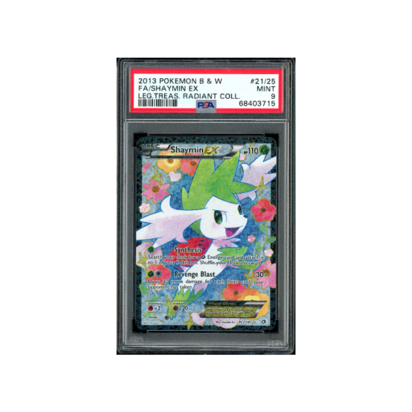 Pokemon Shaymin EX Legendary Treasures Full Art #RC21 PSA 9
