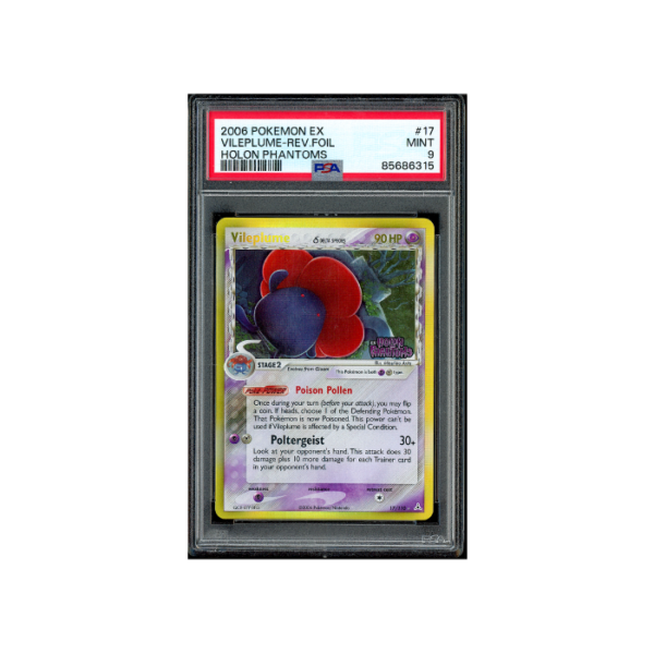 Pokemon Vileplume Reverse Holo EX Holon Phantoms #17 PSA 9