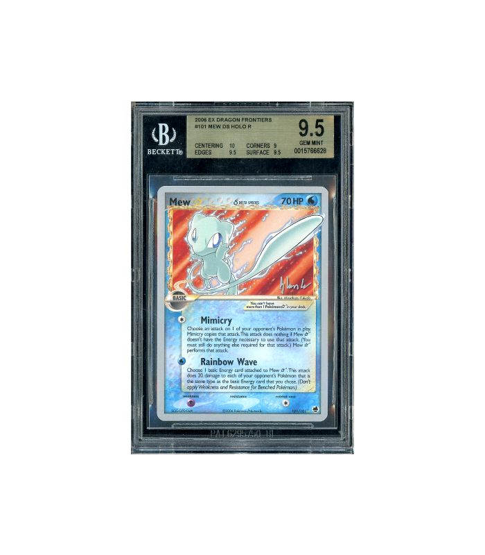 Pokemon Mew Gold Star EX Dragon Frontiers WC #101 BGS 9.5