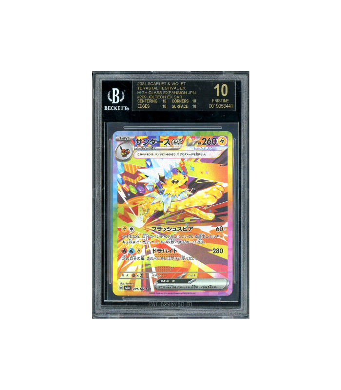 Pokemon Jolteon ex Terastal Festival #209 BGS 10 [Black Label]