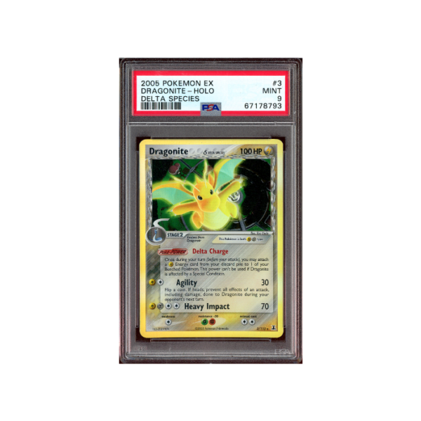 Pokemon Dragonite Delta Species Holo 2005 #3 PSA 9