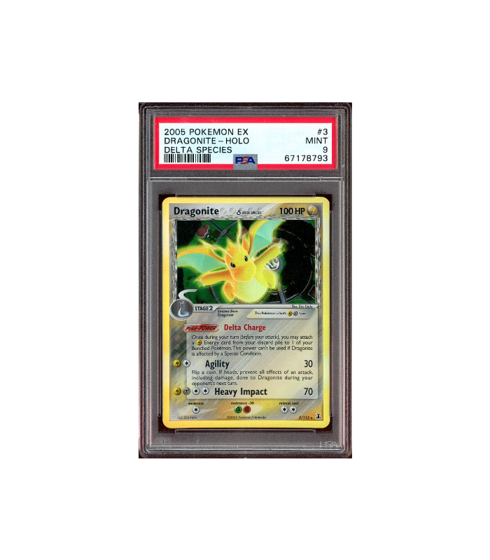 Pokemon Dragonite Delta Species Holo 2005 #3 PSA 9
