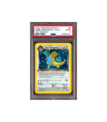 Pokemon Dark Dragonite 2000 1st Ed Team Rocket #5 PSA 9 Swirl
