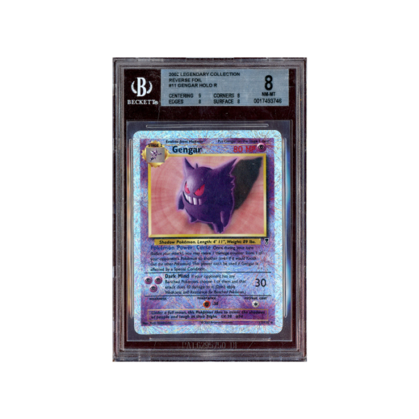 Pokemon Gengar Reverse Holo Legendary Collection #11 BGS 8