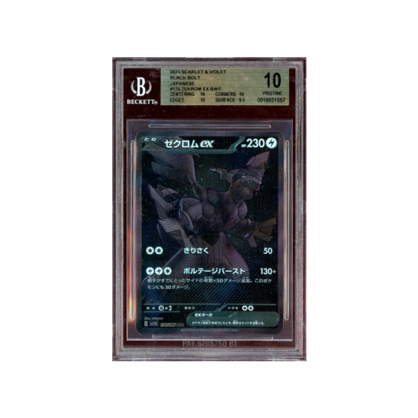 Pokemon Zekrom ex Black Bolt BWR Full Art #174 BGS Pristine 10