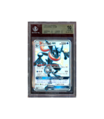 Pokemon Greninja GX Ultra Shiny GX sm8b #216 BGS Pristine 10