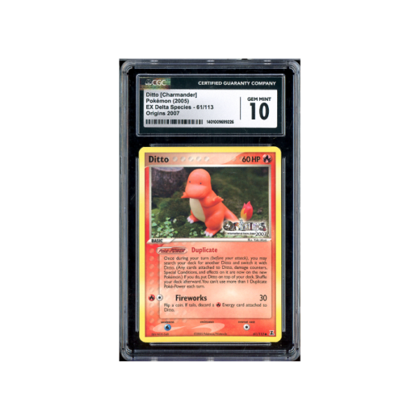 Pokemon Ditto [Charmander] Delta Species Origins #61 CGC 10