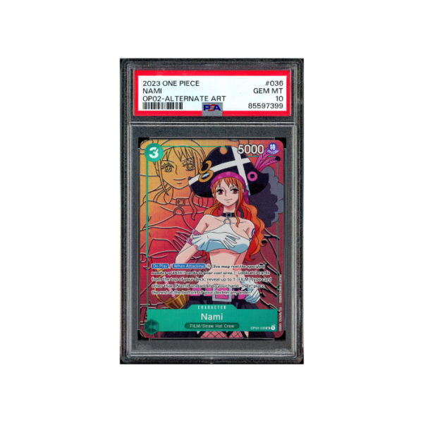One Piece Nami Alt Paramount War OP02-036 PSA 10