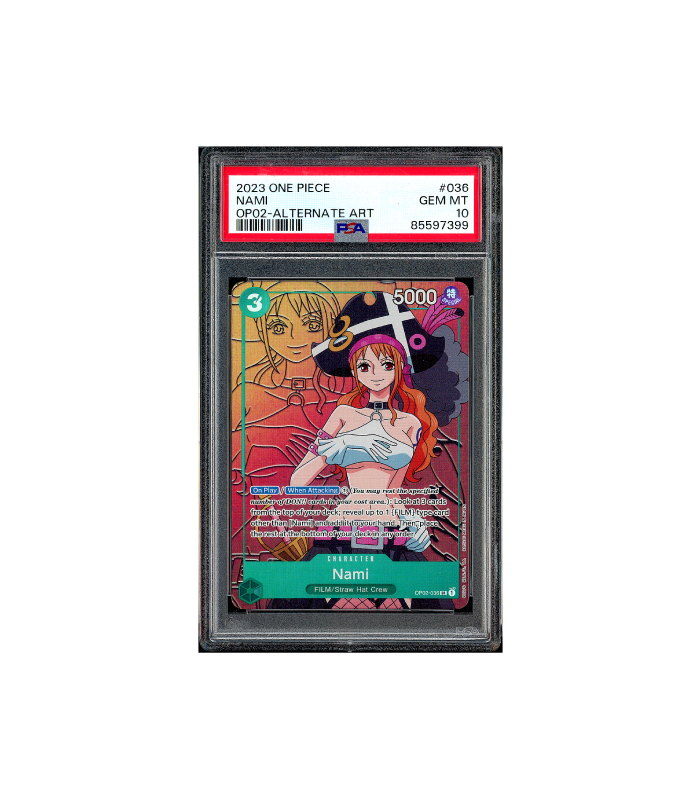 One Piece Nami Alt Paramount War OP02-036 PSA 10