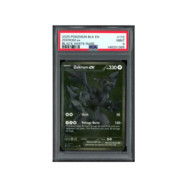 Pokemon Zekrom ex UWR Black Bolt Full Art #172 PSA 9