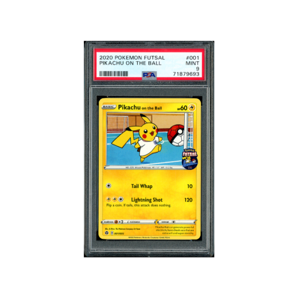 Pokemon Pikachu on the Ball Futsal Promos #001 PSA 9