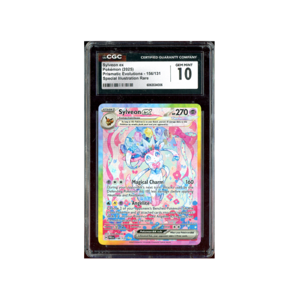 Pokemon Sylveon ex Prismatic Evolutions Full Art #156 CGC 10
