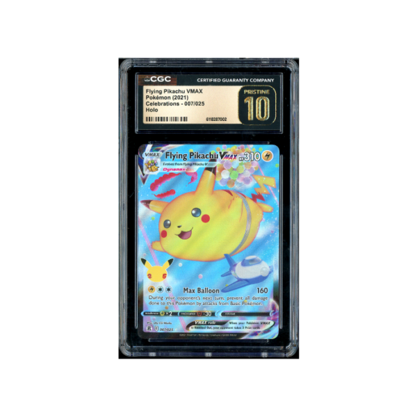 Pokemon Flying Pikachu VMAX Celebrations #007 CGC Pristine 10