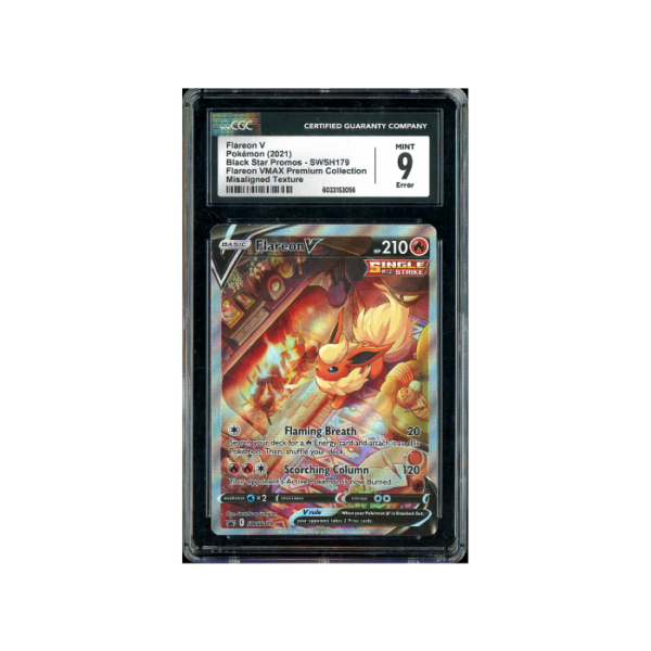 Pokemon Flareon V Promo #SWSH179 CGC 9 - Error