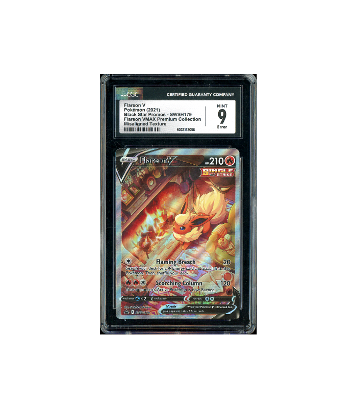 Pokemon Flareon V Promo #SWSH179 CGC 9 - Error