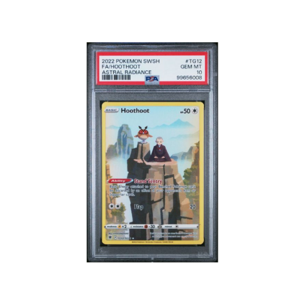 Pokemon Hoothoot Astral Radiance CHR Full Art #TG12 PSA 10