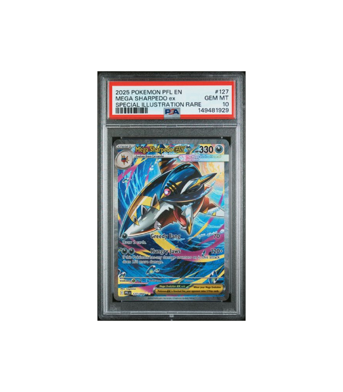 Pokemon Mega Sharpedo ex Phantasmal Flames #127 PSA 10