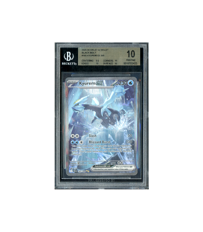 Pokemon Kyurem ex SAR Black Bolt 2025 Full Art #165 BGS 10