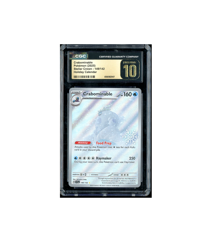Pokemon Crabominable Stellar Crown AR #149 CGC Pristine 10