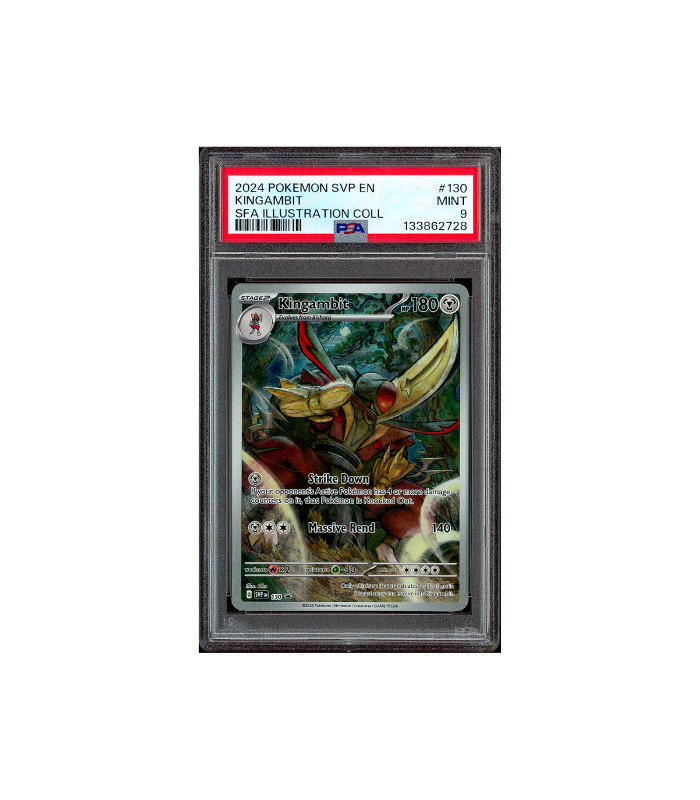 Pokemon Kingambit Shrouded Fable AR Full Art #130 PSA 9