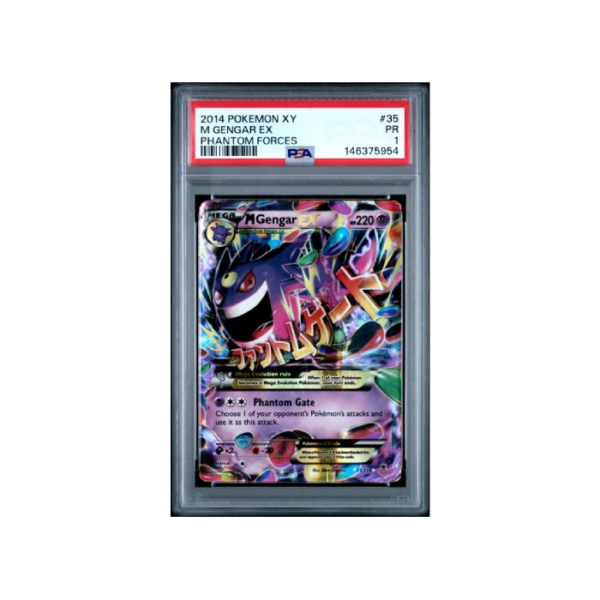Pokemon M Gengar EX Phantom Forces 2014 #35 PSA 1
