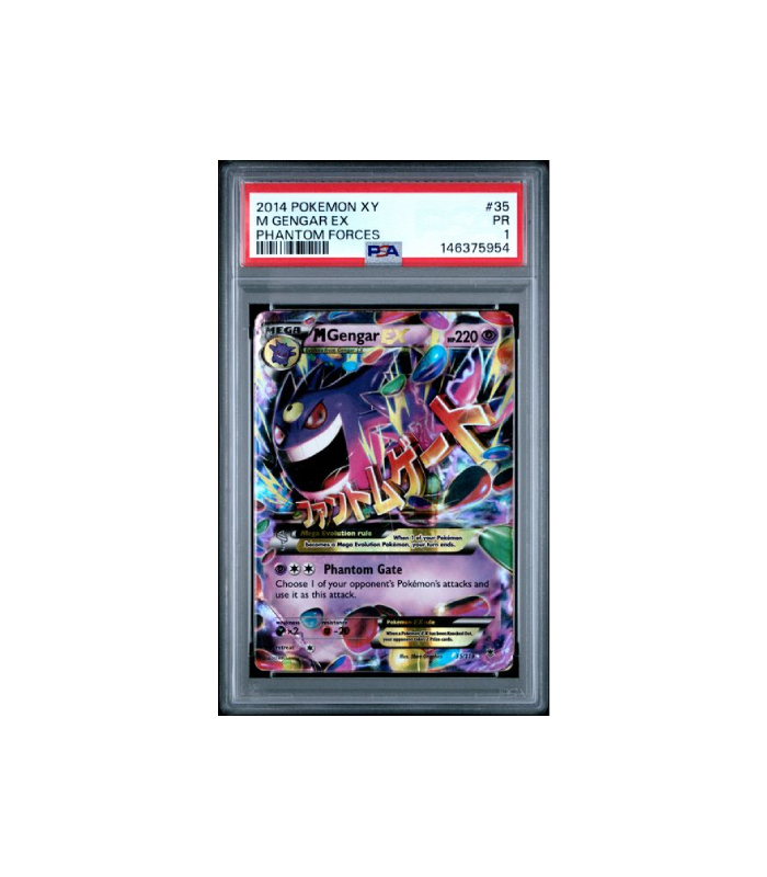 Pokemon M Gengar EX Phantom Forces 2014 #35 PSA 1