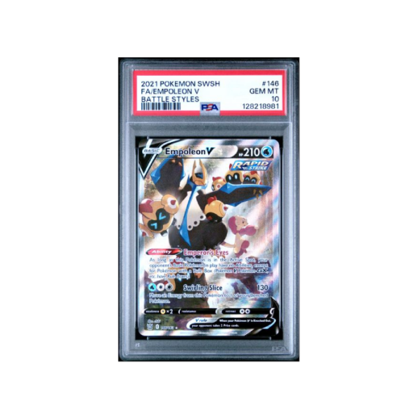Pokemon Empoleon V Battle Styles SR Full Art #146 PSA 10