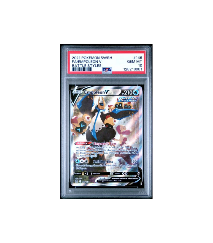 Pokemon Empoleon V Battle Styles SR Full Art #146 PSA 10