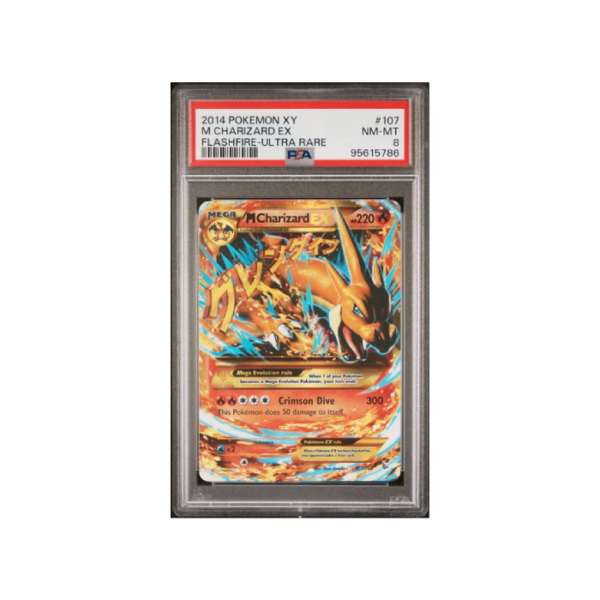 Pokemon M Charizard EX XY Flashfire 2014 UR #107 PSA 8