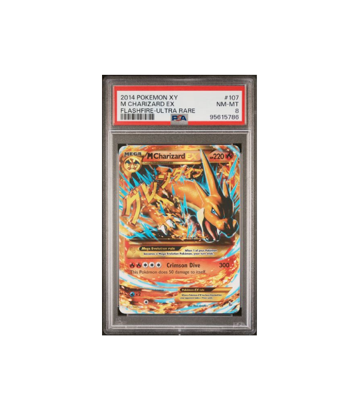 Pokemon M Charizard EX XY Flashfire 2014 UR #107 PSA 8