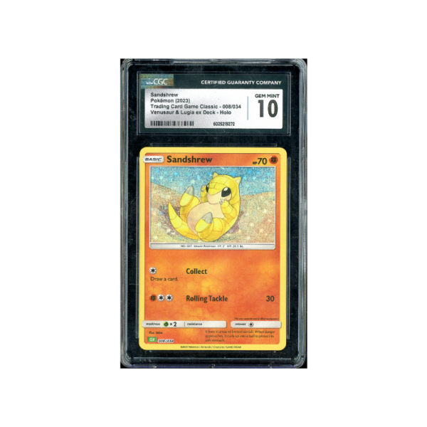 Pokemon Sandshrew Holo Classic Collection CLV #008 CGC 10