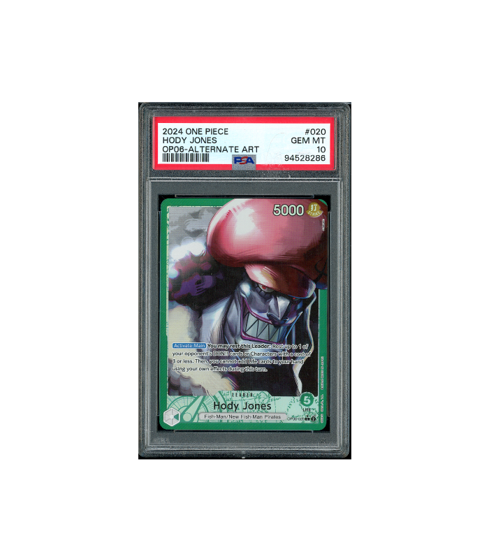 One Piece Hody Jones Wings of the Captain #OP06-036 PSA 10
