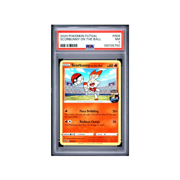Pokemon Scorbunny on the Ball Futsal Promos #004 PSA 7