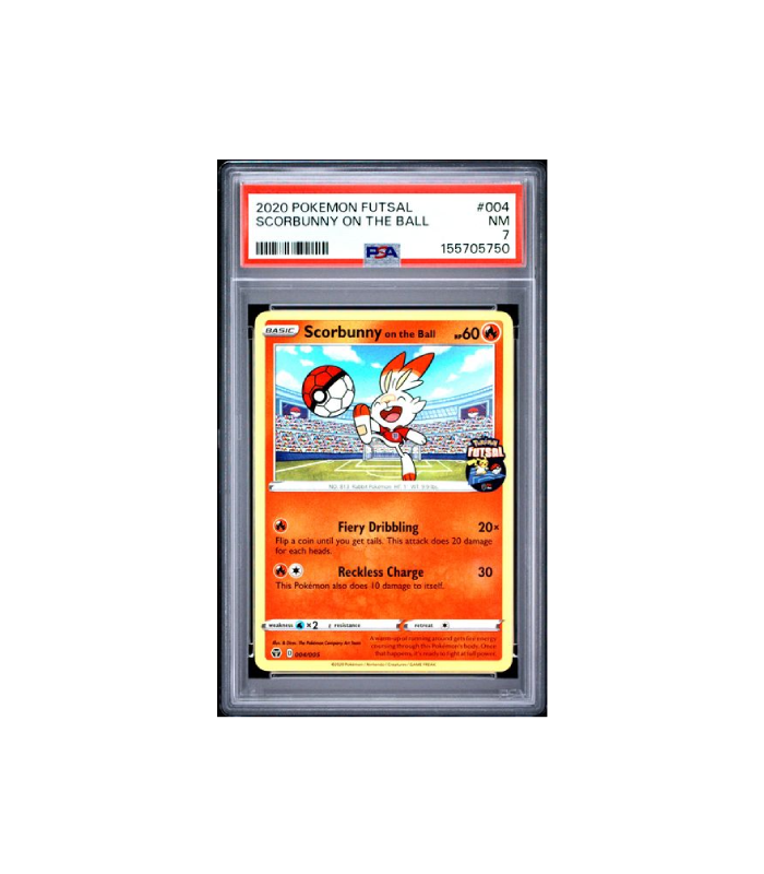 Pokemon Scorbunny on the Ball Futsal Promos #004 PSA 7
