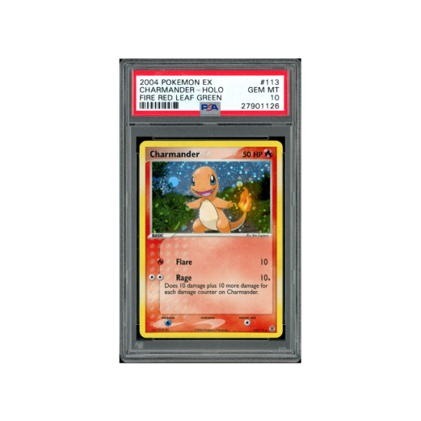 Pokemon Charmander Fire Red Leaf Green Holo #113 PSA 10