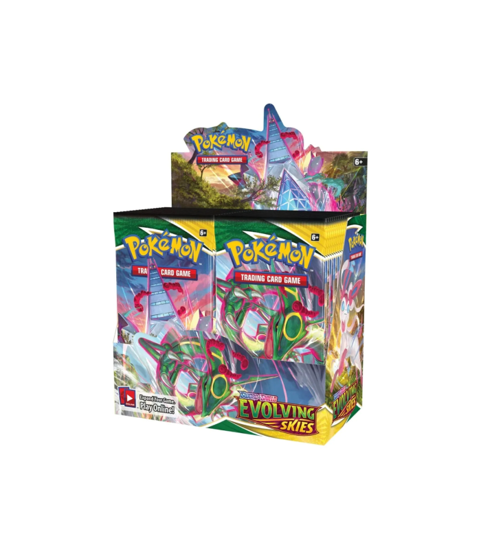Pokemon Sword & Shield Evolving Skies Booster Box + Acryl